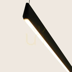 LED-linjelampa för takmontering 32 W 3000 K Triac Sandy Black ZAMBELIS small 2