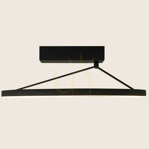 LED-taklampa 42 W, 3000 K, Triac, sandsvart, ZAMBELIS small 2