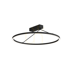 LED-taklampa 42 W, 3000 K, Triac, sandsvart, ZAMBELIS small 0