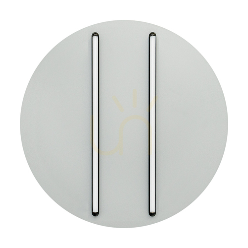 Kontrollera LED-plafond ZAMBELIS 2570 60 cm 43 W 3000 K, grå skiva med svarta linjer