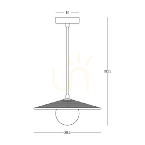 Zambelis 2598 pendellampa – terrakotta och svart, opalglas, G9, Ø28,5 cm small 3