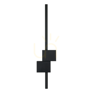 LED-vägglampa 20 W, 3000 K, Triac, sandsvart, ZAMBELIS small 0