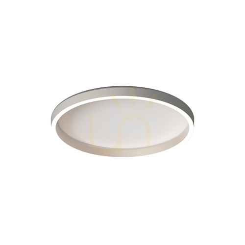 Kontrollera LED-taklampa 27 W, 2700 K–3000 K–4000 K, borstat silver, ZAMBELIS