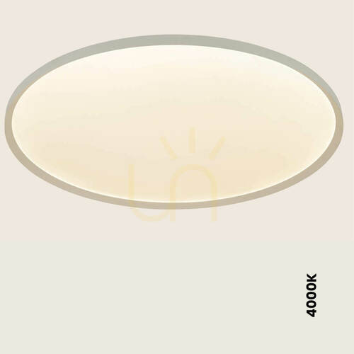 Kontrollera 84 W LED-taklampa, 2700 K–3200 K–4000 K, DALI, sandvit – metall – aluminium – mikroprismatisk diffusor från ZAMBELIS