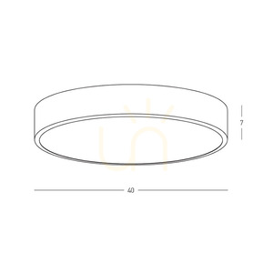 Zambelis 25376 matt vit LED-plafond 40 cm 28 W 3000 K small 1