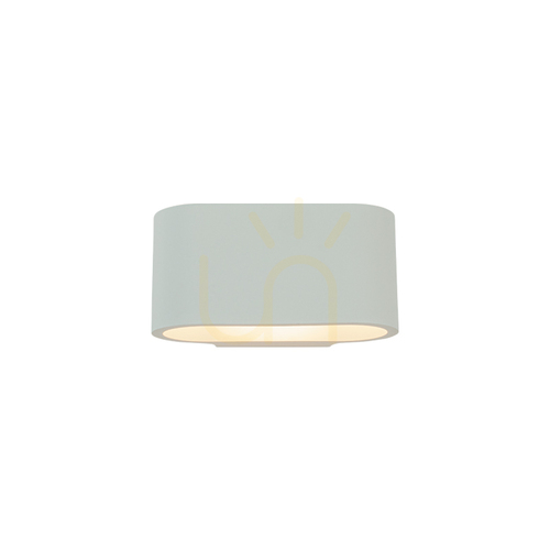 Kontrollera ZAMBELIS 25382 gipsvägglampa – ljus uppåt och nedåt, 1xG9 max 25W, rent vitt, 18x10x9 cm, IP20
