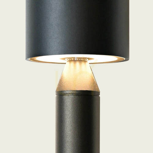 Kontrollera LED-golvbelysning för utomhusbruk, 8 W, 3000 K, sandsvart, IP65, ZAMBELIS