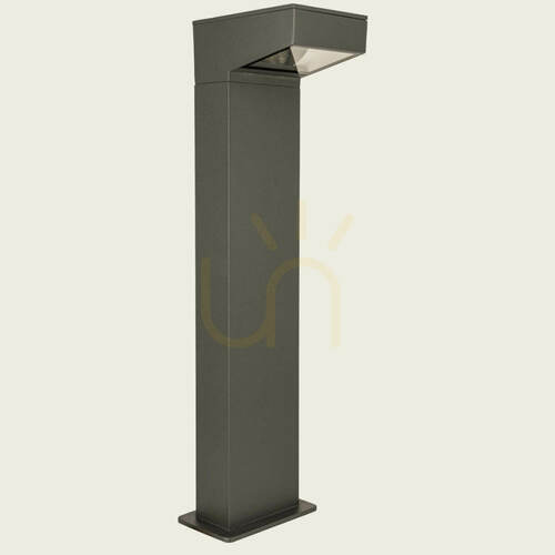Kontrollera LED-lykta för utomhusbruk, 12 W, 3000 K, grafitfärgad, asymmetrisk strålvinkel, IP65, ZAMBELIS