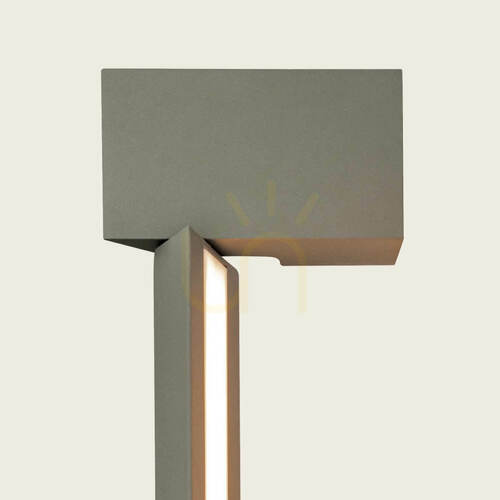 Kontrollera LED-vägglampa för utomhusbruk, 350° vridbar, 36 W, 3000 K, grafitfärgat aluminium, IP54, ZAMBELIS