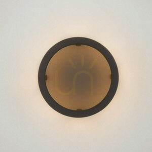 LED-vägglampa för utomhusbruk, 9,2 W, 3000 K, grafit, IP65, ZAMBELIS small 3