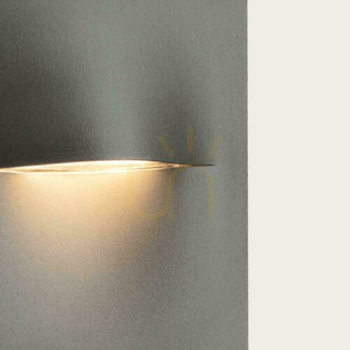 Kontrollera LED-trappbelysning för utomhusbruk, 3 W, 3000 K, grafitfärgat aluminium, IP65, ZAMBELIS