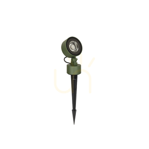 LED-spikbelysning för utomhusbruk, 25 W, 3000 K, grönt aluminium, IP65, ZAMBELIS small 1