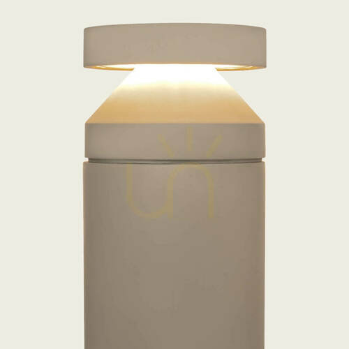 Kontrollera LED-lykta för utomhusbruk, 20 W, 3000 K, betong – metall – glas, IP65, ZAMBELIS