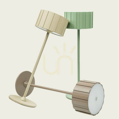 Kontrollera Bärbar utomhusbordslampa, LED 2 W, 2700 K–4000 K–6500 K, Sandy Milk TEA, IP44, ZAMBELIS