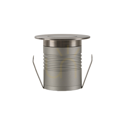 Kontrollera 3 W LED-infälld utomhusarmatur, 3000 K, med bikakefilter i rostfritt stål, skyddsklass IP65, ZAMBELIS