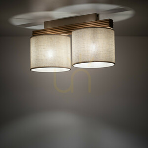 TK-Lighting VIGA SHADE 11769 taklampa, furu, 2 × E27 small 2