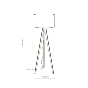 Viga Shade golvlampa i furu 1 Xe27 small 9