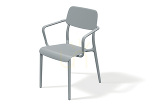 FRIK658 Rimo trädgårdsstol med armstöd – Agate Gray från FERNE small 0