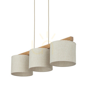 Viga Shade hänglampa i furu, 3xE27 small 6