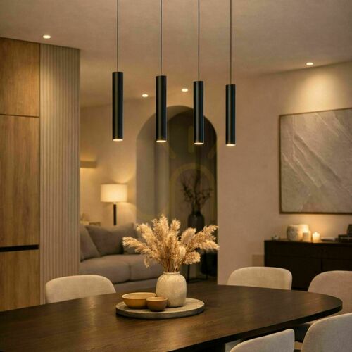 Kontrollera Pendellampa s.luce Crutch vit metall GU10 rund modern