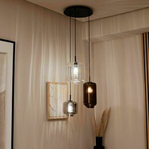 Lampskärm s.luce Modular rund svart metall 40 cm 3 ljuspunkter small 4