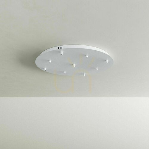 Kontrollera Lampskärm s.luce Modular rund vit metall 60 cm 5 ljuspunkter