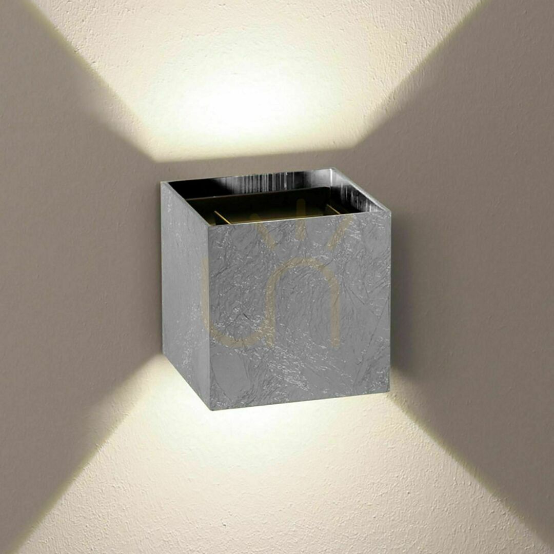 Kontrollera Tak s.luce Ixa fyrkantig silver metall 10 cm Tak s.luce Ixa fyrkantig silver metall 10 cm