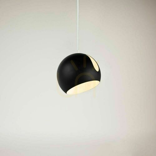 Kontrollera Pendellampa s.luce Ball svart metall 20 cm