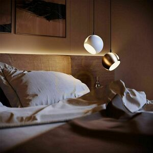 Pendellampa s.luce Ball koppar metall rund 20 cm small 0