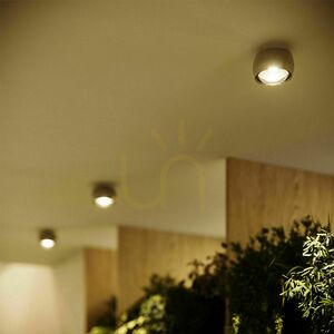 Riktbar spot s.luce Beam LED taklampa silver Ø 8 cm 3000 K 7 W small 0