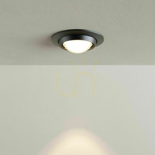 Kontrollera Infälld spotlight s.luce Beam silver glas rund Ø11 cm