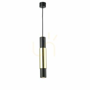 Pendellampa s.luce Crutch GU10 vit, dekorcylinder i borstad aluminium small 7