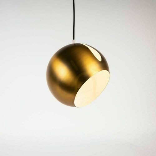 Kontrollera Ljuskrona s.luce Ball gyllene metall rund 30 cm 1-ljus E27 dimbar