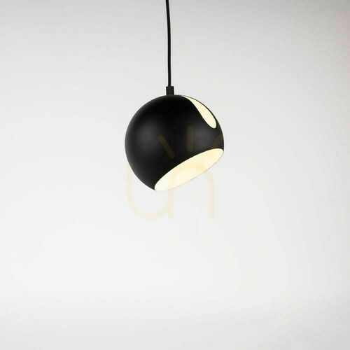 Kontrollera Pendellampa s.luce Ball svart Ø20 cm E27 vridbar skärm, 5 m upphängning