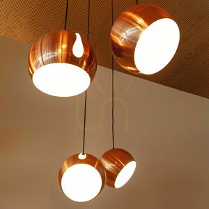 Pendellampa s.luce Ball svart Ø20 cm E27 vridbar skärm, 5 m upphängning small 9