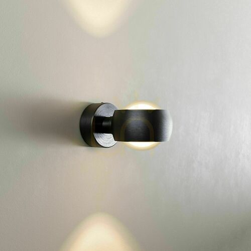 Kontrollera s.luce Beam Vägglampa svart glas modern G9 dimbar