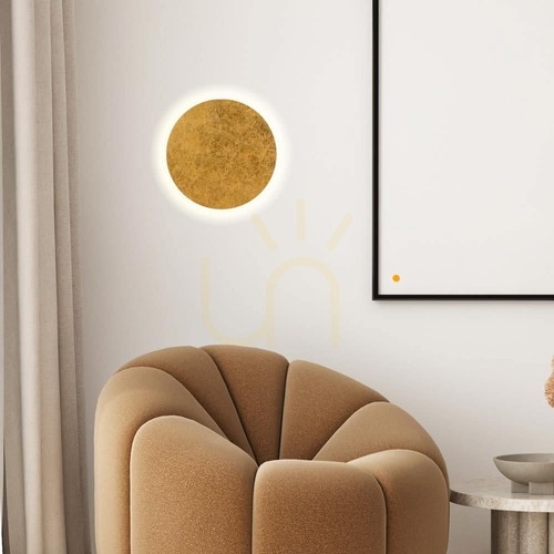Kontrollera Plafond s.luce Cloud LED rund gyllene metall 30 cm dimbar 3000 K