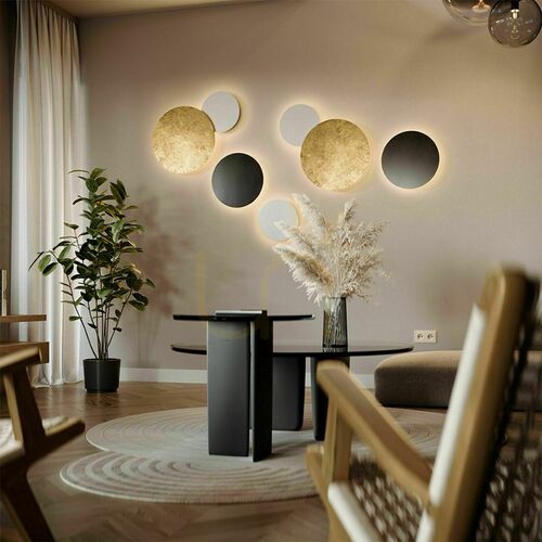 Kontrollera s.luce Cloud LED vägg- och taklampa vit Ø 40 cm 148623