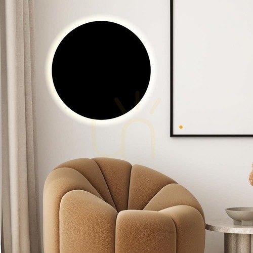 Kontrollera Plafond s.luce Cloud LED svart rund 50 cm metall 3000 K dimbar