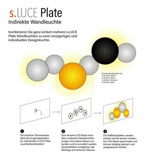 Plafond s.luce Cloud LED rund gyllene 40 cm varmvit 3000 K dimbar metall small 12