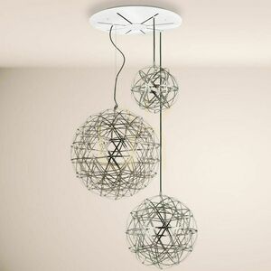 Ljuskrona s.luce Atom XL rund gyllene metall LED dimbar 152 ljuspunkter small 1