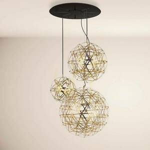 Ljuskrona s.luce Atom XL rund gyllene metall LED dimbar 152 ljuspunkter 9 Ljuskrona s.luce Atom XL rund gyllene metall LED dimbar 152 ljuspunkter small 9
