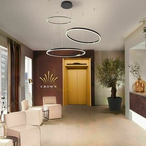 Pendellampa s.luce Ring LED silver Ø120 cm dimbar small 11