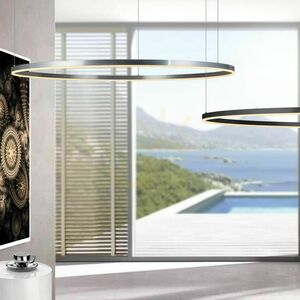 Pendellampa s.luce Ring LED silver Ø120 cm dimbar small 4