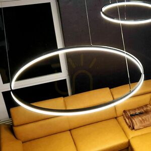 Pendellampa s.luce Ring LED silver Ø120 cm dimbar small 5