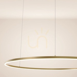 s.luce Ring LED-pendellampa, guld, Ø 120 cm small 16
