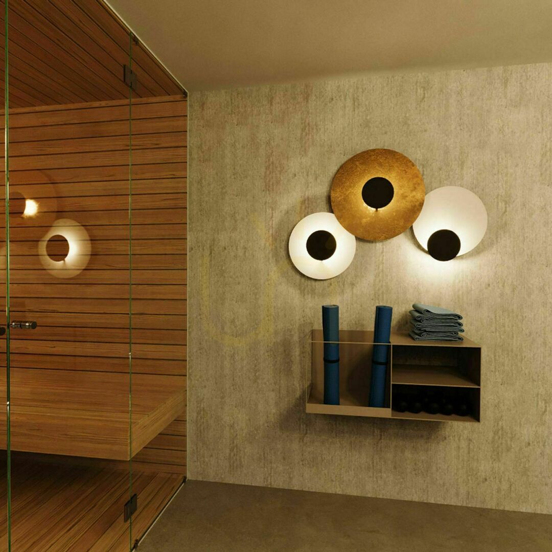 Utsikt Plafond s.luce Plate LED 30 cm vit metall rund dimbar 3000 K Plafond s.luce Plate LED 30 cm vit metall rund dimbar 3000 K