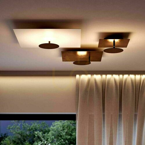 Kontrollera Plafond s.luce Plate LED Vit 45 cm Rund Metall Dimbar 3000 K