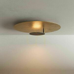 Plafond s.luce Plate LED gyllene kvadratisk 30 cm varmvit dimbar small 0