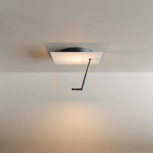 Kontrollera Plafond s.luce Hook LED vit 30 cm metall rund dimbar 3000 K